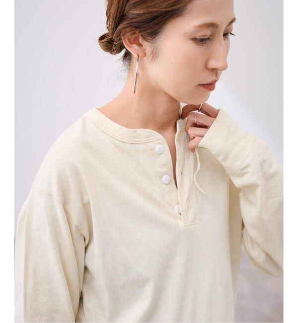 FRAMeWORK「≪新色 /追加≫Healthknit/ヘルスニット ヘンリーロングスリーブ」|Tシャツ・カットソー|