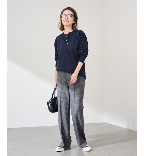 FRAMeWORK「≪新色 /追加≫Healthknit/ヘルスニット ヘンリーロングスリーブ」|Tシャツ・カットソー|