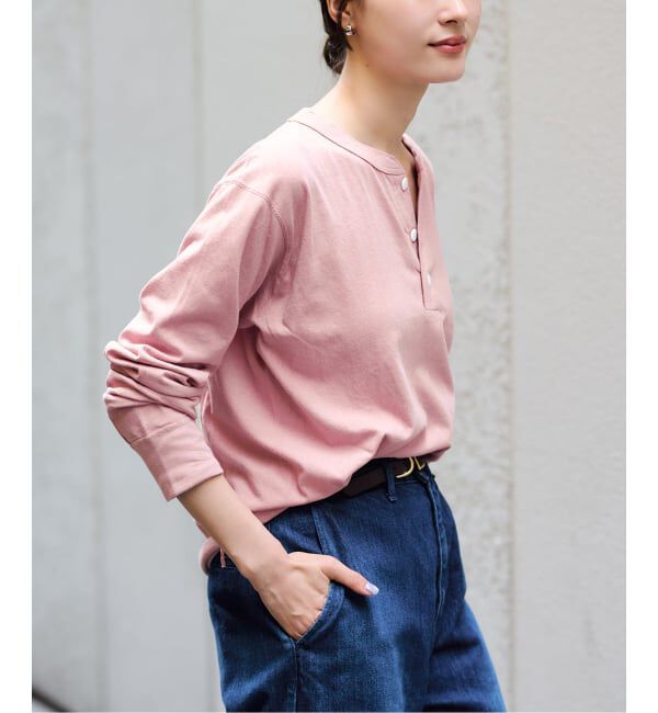 FRAMeWORK「≪新色 /追加≫Healthknit/ヘルスニット ヘンリーロングスリーブ」|Tシャツ・カットソー|
