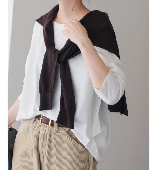 Spick and Span「《追加2予約》ボートネックバックタックプルオーバー」|Tシャツ・カットソー|