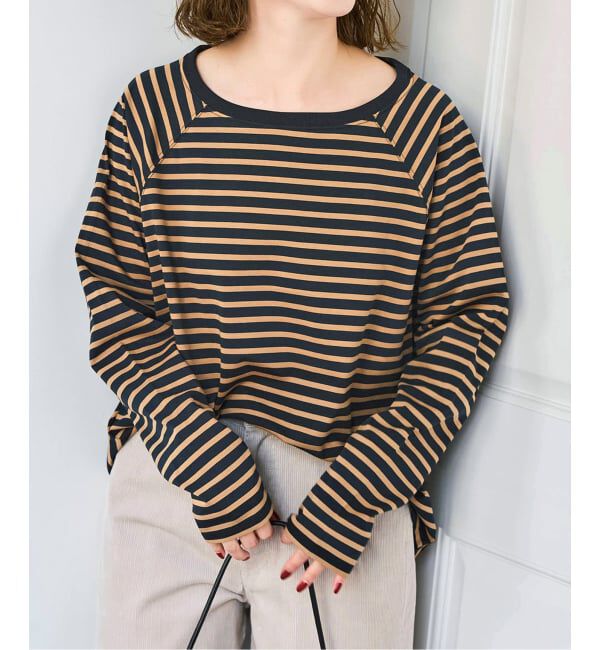 Spick and Span「《追加2予約》ボートネックバックタックプルオーバー」|Tシャツ・カットソー|