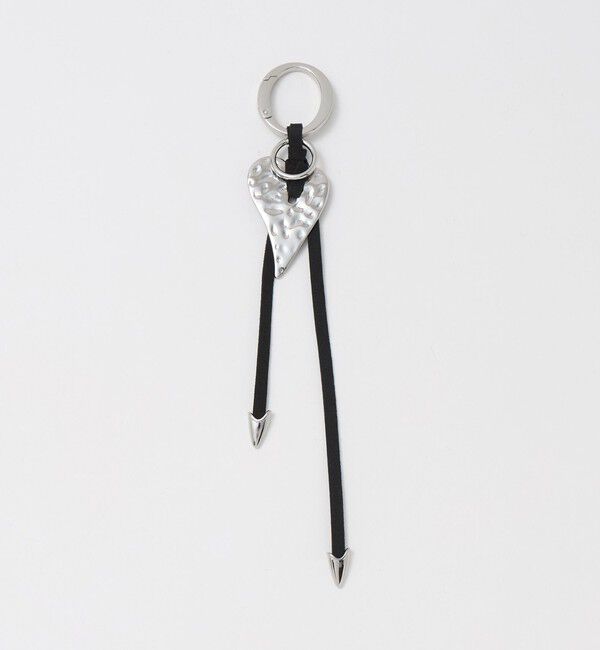 UNITED ARROWS green label relaxing「ハート＆コードチャーム」|チャーム・キーホルダー|BLACK