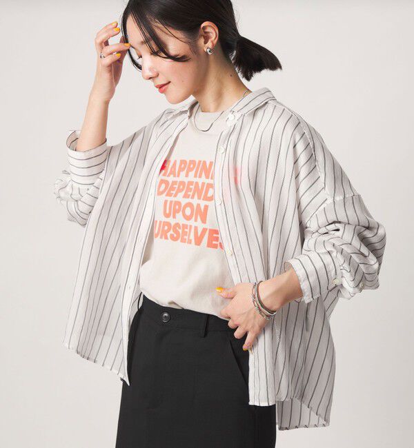UNITED ARROWS green label relaxing「【結論シリーズ】ミルフィーユタックシャツ」|シャツ・ブラウス|