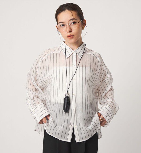 UNITED ARROWS green label relaxing「【結論シリーズ】ミルフィーユタックシャツ」|シャツ・ブラウス|