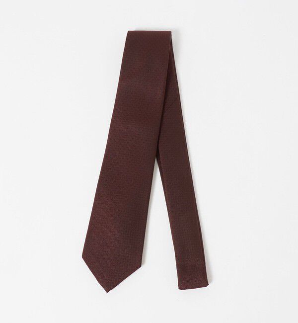 UNITED ARROWS green label relaxing「GLR シルク3 8.0cm ソリッド ネクタイ」|ネクタイ・蝶ネクタイ|DK.BROWN