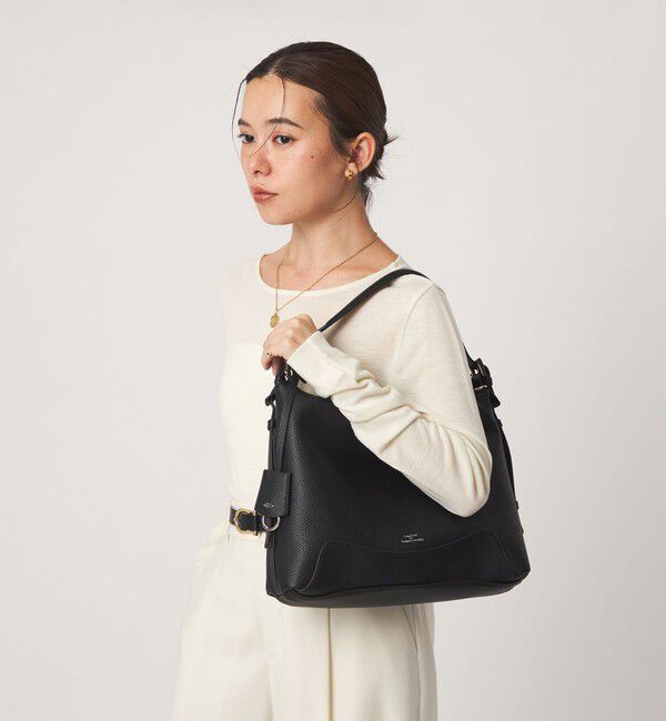 UNITED ARROWS green label relaxing「【別注】＜George Cinq＞ワンハンドルバッグ」|ショルダー・メッセンジャー|BLACK