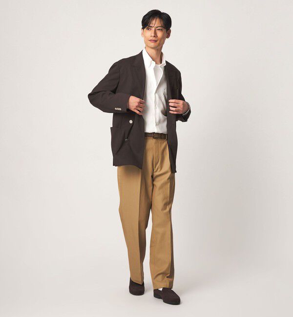 UNITED ARROWS green label relaxing「エブリット コットン ソリッド リラックス スナップ ボタンダウン シャツ -イージーアイロン-」|シャツ・ブラウス|