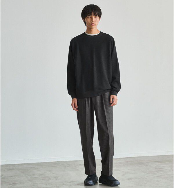 UNITED ARROWS green label relaxing「スラブ リブ クルーネック ドルマンスリーブ 長袖 カットソー」|Tシャツ・カットソー|