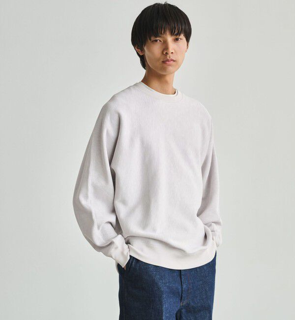 UNITED ARROWS green label relaxing「スラブ リブ クルーネック ドルマンスリーブ 長袖 カットソー」|Tシャツ・カットソー|LT.GRAY