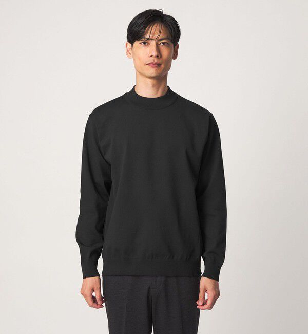 UNITED ARROWS green label relaxing「A+ ポリエステル モックネック ニット」|ニット・セーター|