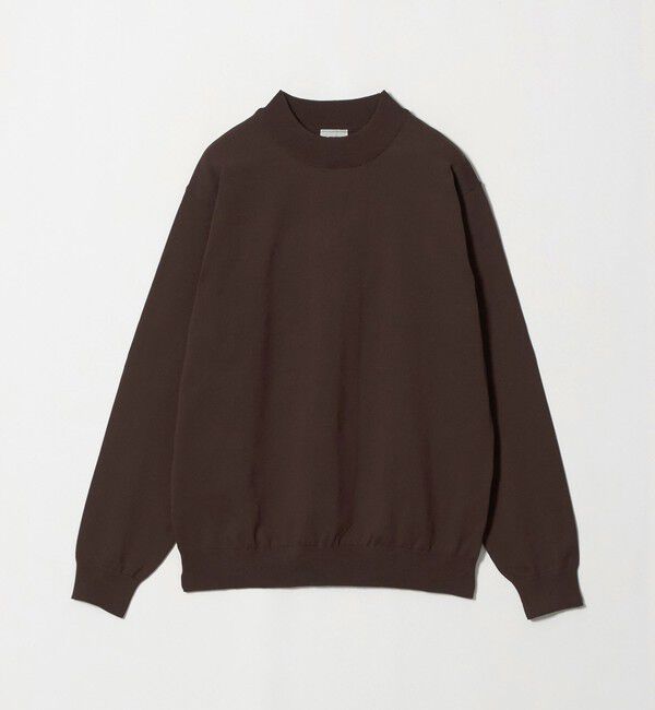 UNITED ARROWS green label relaxing「A+ ポリエステル モックネック ニット」|ニット・セーター|DK.BROWN