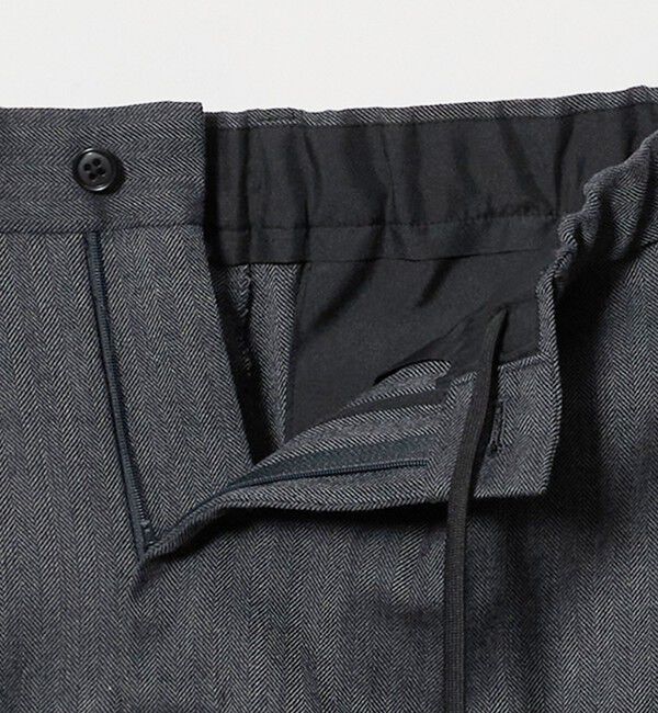 UNITED ARROWS green label relaxing「A+ TWPU ヘリンボーン リラックス イージー 1プリーツ セットアップ パンツ スラックス -ストレッチ-」|スラックス|