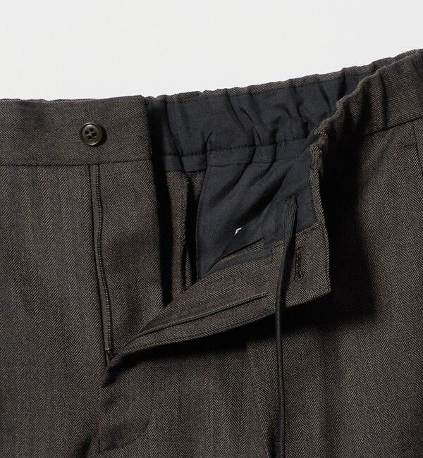 UNITED ARROWS green label relaxing「A+ TWPU ヘリンボーン リラックス イージー 1プリーツ セットアップ パンツ スラックス -ストレッチ-」|スラックス|