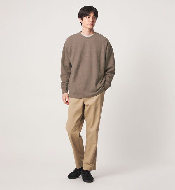 UNITED ARROWS green label relaxing「ワッフル クルーネック 長袖 Tシャツ カットソー」|Tシャツ・カットソー|