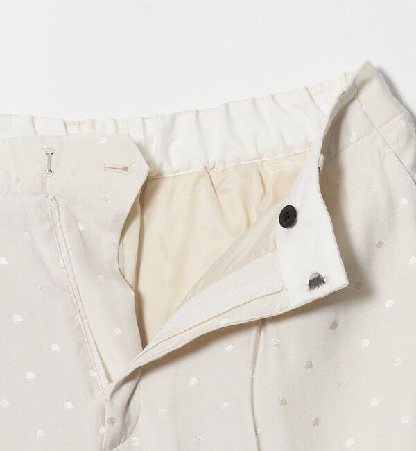 BEAUTY&YOUTH UNITED ARROWS「レーヨン ドットジャガード タック バックゴムパンツ/オフホワイト」|その他|