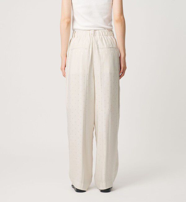 BEAUTY&YOUTH UNITED ARROWS「レーヨン ドットジャガード タック バックゴムパンツ/オフホワイト」|その他|