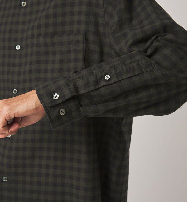 STEVEN ALAN「＜Steven Alan＞ ネル ギンガムチェック レギュラーカラー シャツ LOOSE」|シャツ・ブラウス|