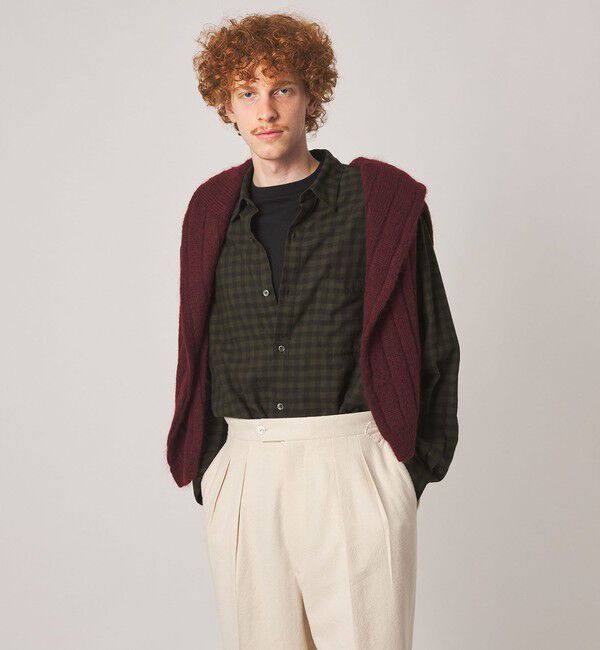 STEVEN ALAN「＜Steven Alan＞ ネル ギンガムチェック レギュラーカラー シャツ LOOSE」|シャツ・ブラウス|