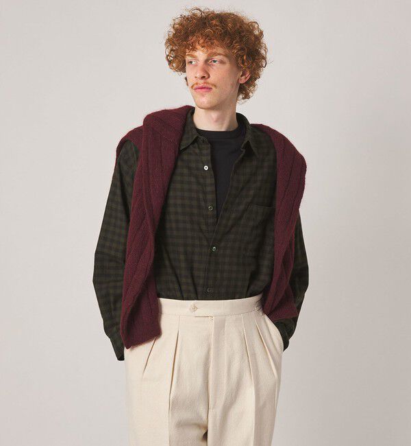 STEVEN ALAN「＜Steven Alan＞ ネル ギンガムチェック レギュラーカラー シャツ LOOSE」|シャツ・ブラウス|
