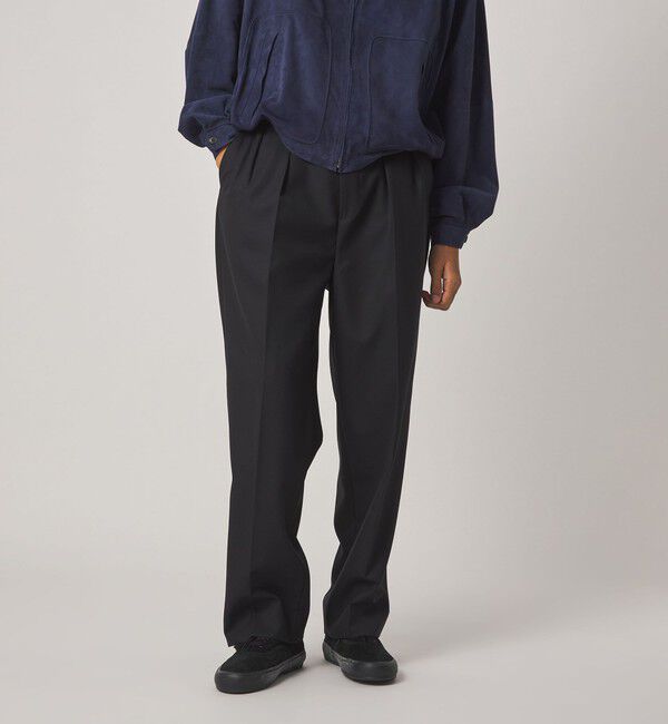 STEVEN ALAN「＜Steven Alan＞ マットピケ イン ツープリーツ ドレス トラウザーズ II」|スラックス|
