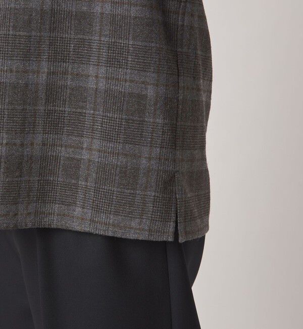 STEVEN ALAN「＜Steven Alan＞ ウォッシュド ウール チェック オープンカラー オーバー シャツ」|シャツ・ブラウス|
