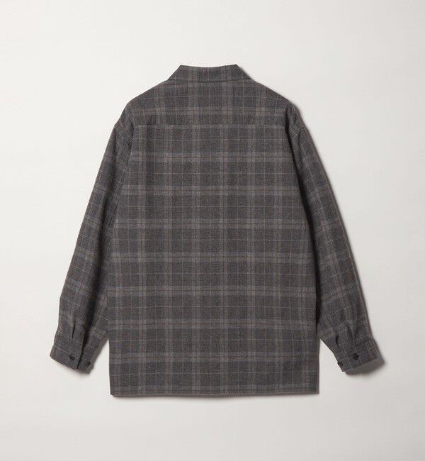 STEVEN ALAN「＜Steven Alan＞ ウォッシュド ウール チェック オープンカラー オーバー シャツ」|シャツ・ブラウス|