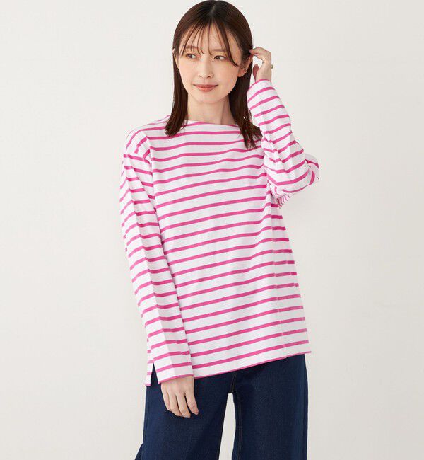 SHIPS Colors 「《一部追加予約》〈洗濯機可能〉コットン レイヤード TEE 3（ロンT）◆」|Tシャツ・カットソー|