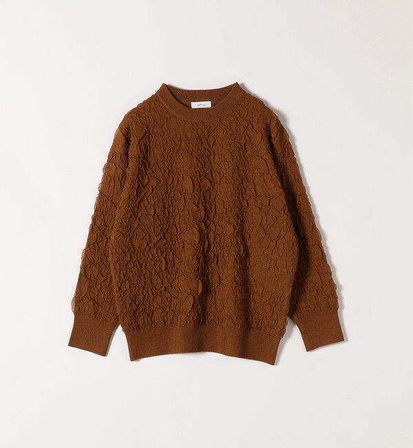 SHIPS any「〈手洗い可能〉ジャカード バンピー クルーネック プルオーバー」|ニット・セーター|
