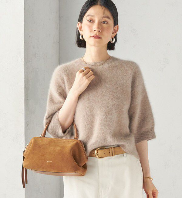 SHIPS for women「《予約》杢 フォックス カシミヤ 半袖 プルオーバー」|ニット・セーター|