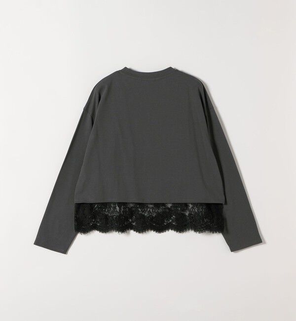 SHIPS any「〈洗濯機可能〉ジップ レース ヘム ロングスリーブ TEE」|Tシャツ・カットソー|