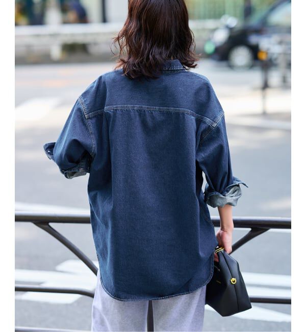 SLOBE IENA「《WEB限定/追加》LE DENIM BDUデニムシャツ」|シャツ・ブラウス|