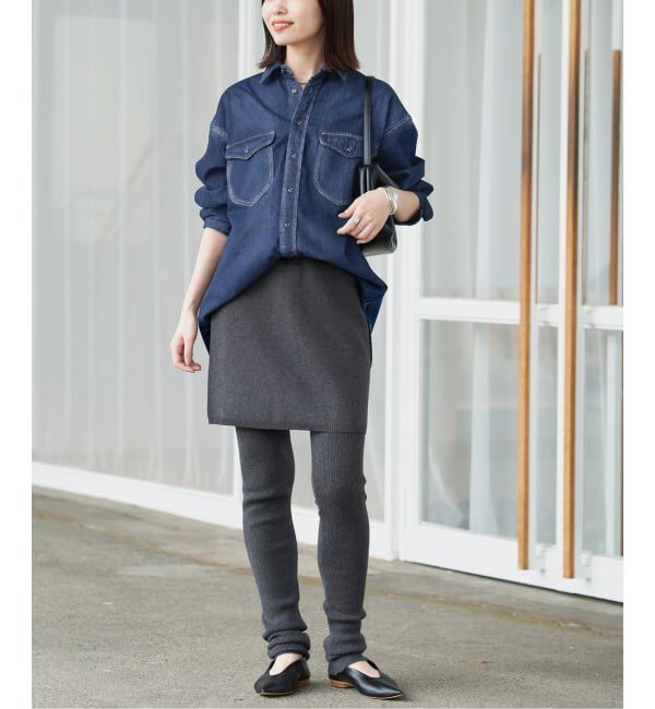 SLOBE IENA「《WEB限定/追加》LE DENIM BDUデニムシャツ」|シャツ・ブラウス|