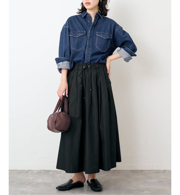 SLOBE IENA「《WEB限定/追加》LE DENIM BDUデニムシャツ」|シャツ・ブラウス|
