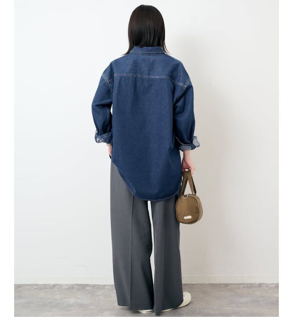 SLOBE IENA「《WEB限定/追加》LE DENIM BDUデニムシャツ」|シャツ・ブラウス|