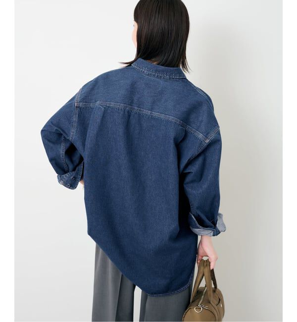 SLOBE IENA「《WEB限定/追加》LE DENIM BDUデニムシャツ」|シャツ・ブラウス|