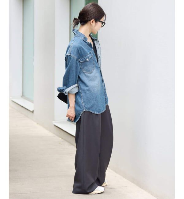SLOBE IENA「《WEB限定/追加》LE DENIM BDUデニムシャツ」|シャツ・ブラウス|