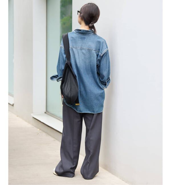 SLOBE IENA「《WEB限定/追加》LE DENIM BDUデニムシャツ」|シャツ・ブラウス|