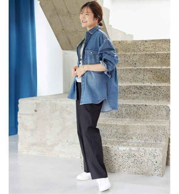 SLOBE IENA「《WEB限定/追加》LE DENIM BDUデニムシャツ」|シャツ・ブラウス|