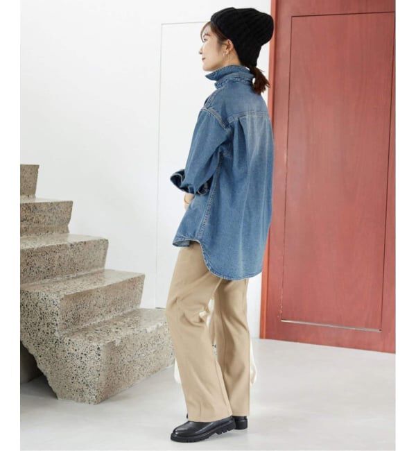 SLOBE IENA「《WEB限定/追加》LE DENIM BDUデニムシャツ」|シャツ・ブラウス|