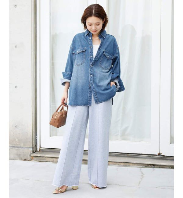 SLOBE IENA「《WEB限定/追加》LE DENIM BDUデニムシャツ」|シャツ・ブラウス|