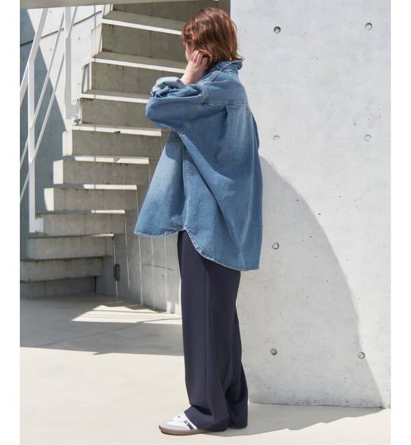 SLOBE IENA「《WEB限定/追加》LE DENIM BDUデニムシャツ」|シャツ・ブラウス|