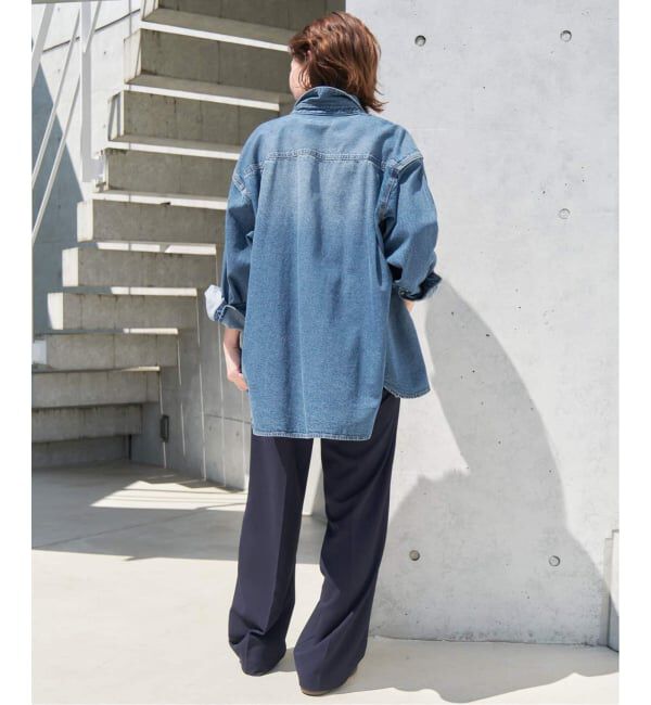 SLOBE IENA「《WEB限定/追加》LE DENIM BDUデニムシャツ」|シャツ・ブラウス|