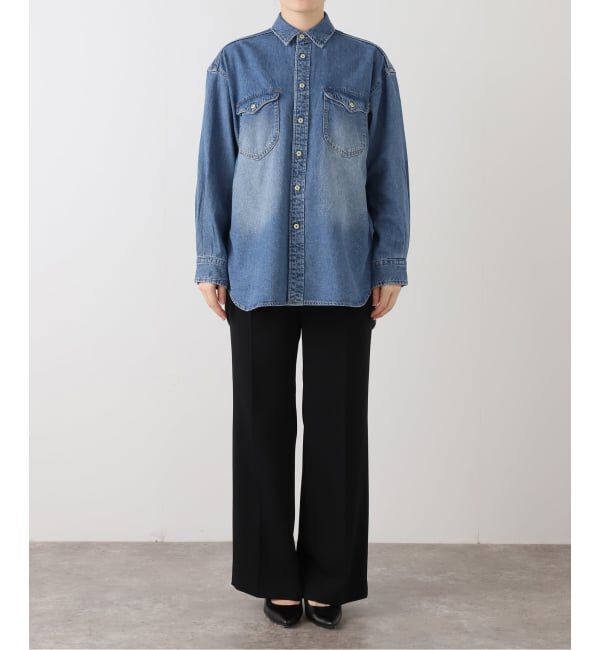 SLOBE IENA「《WEB限定/追加》LE DENIM BDUデニムシャツ」|シャツ・ブラウス|