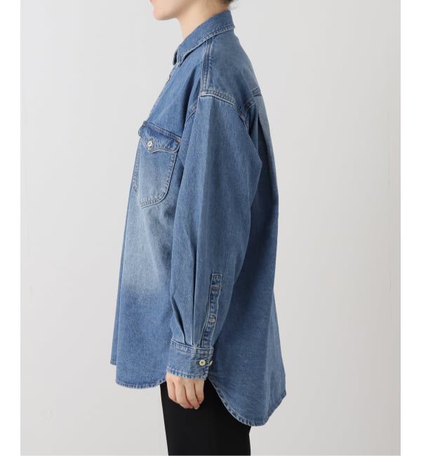 SLOBE IENA「《WEB限定/追加》LE DENIM BDUデニムシャツ」|シャツ・ブラウス|