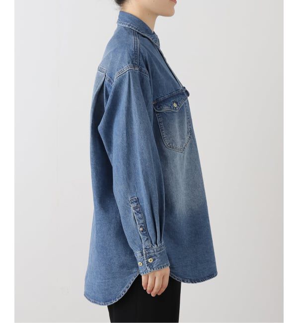SLOBE IENA「《WEB限定/追加》LE DENIM BDUデニムシャツ」|シャツ・ブラウス|