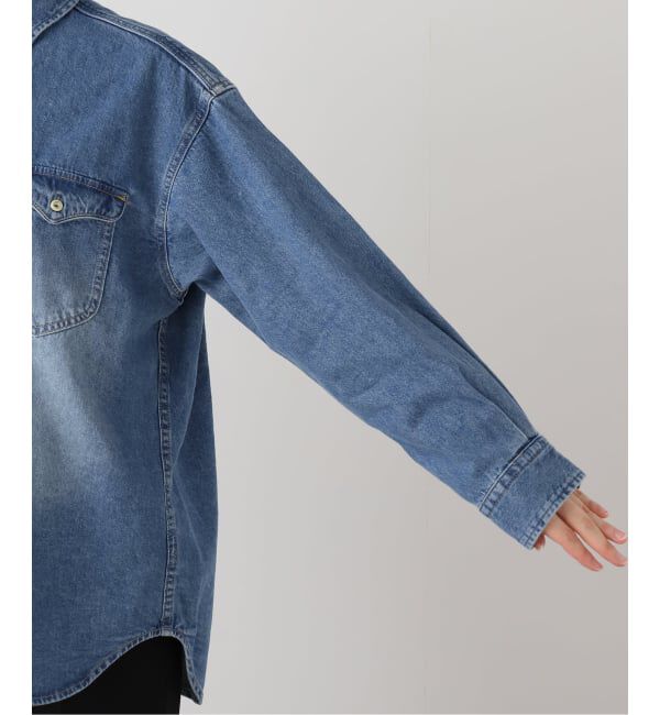 SLOBE IENA「《WEB限定/追加》LE DENIM BDUデニムシャツ」|シャツ・ブラウス|