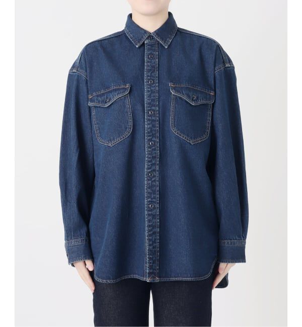 SLOBE IENA「《WEB限定/追加》LE DENIM BDUデニムシャツ」|シャツ・ブラウス|