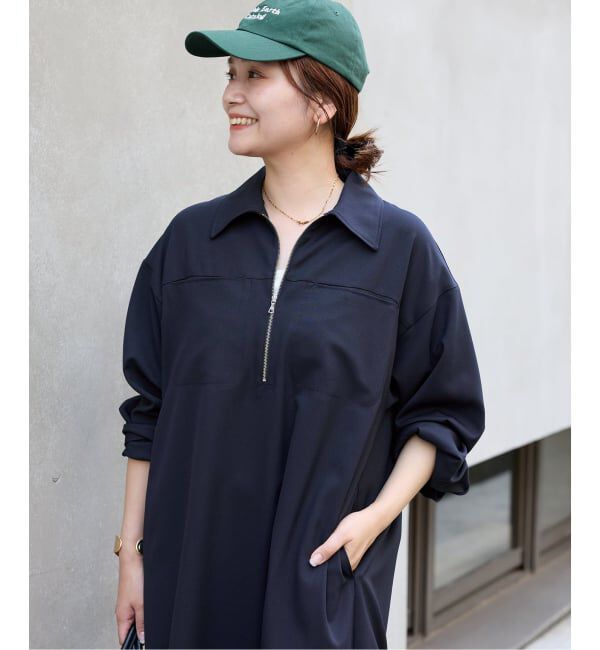 JOURNAL STANDARD「《追加》ウーリッシュツイルハーフジップワンピース」|ワンピース|