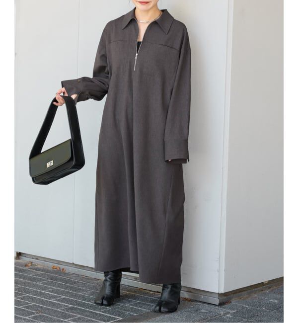 JOURNAL STANDARD「《追加》ウーリッシュツイルハーフジップワンピース」|ワンピース|