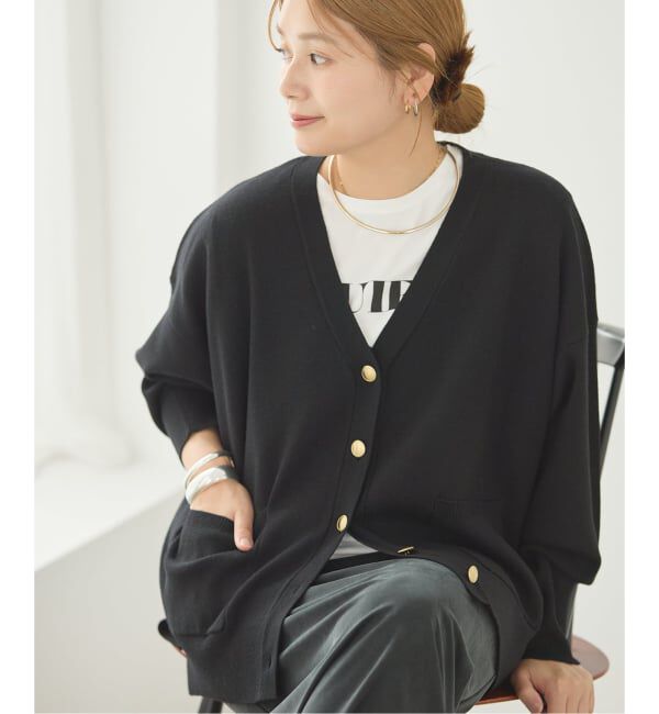 JOURNAL STANDARD「《WEB限定》ウォッシャブルTEXBRID Vネックカーディガン」|カーディガン|